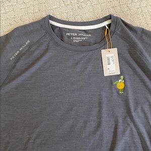 Peter Millar Charcoal Tee High Grove Golf alternate limited logo